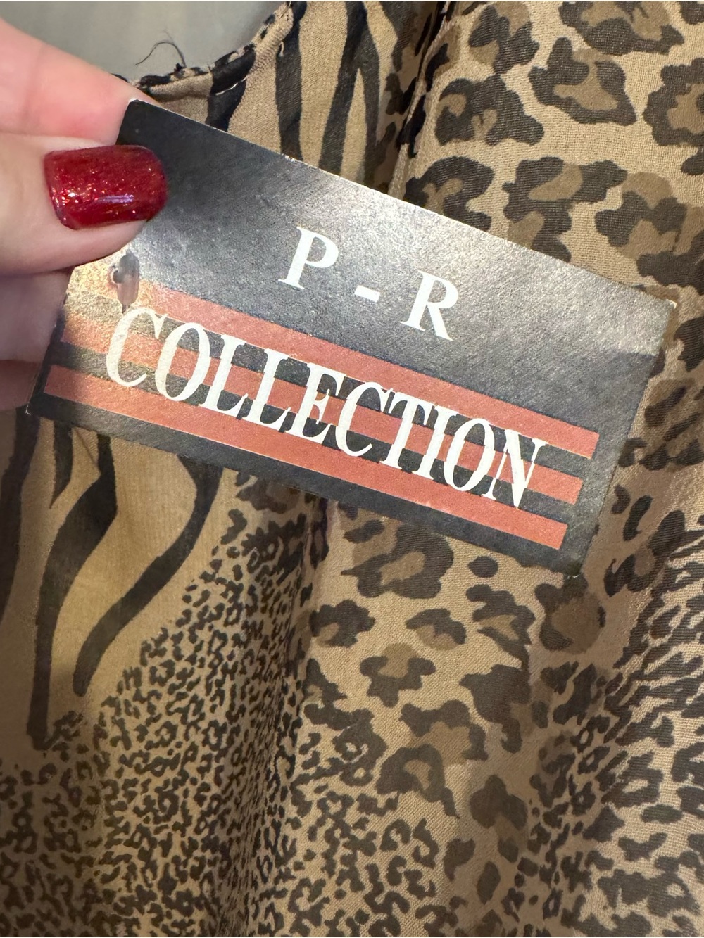 NWT Plus Size Animal Print  Top - Tan/Brown 1X/2X/3X    #X - Picture 10 of 11